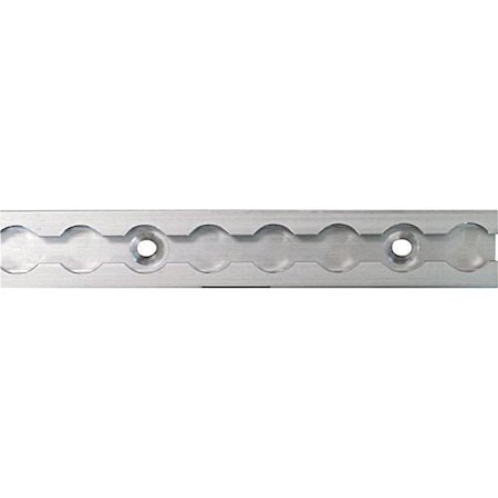 Boxer Tools Aluminum L-Track Pro Tracks, 1ft.L x 1.375in.W, 2,200-Lb. Breaking Strength, Silver, 2PK 31014